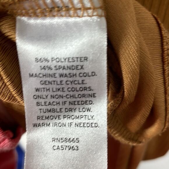 NWT abound mustard brown ribbed crop top size XL - Picture 6 of 7